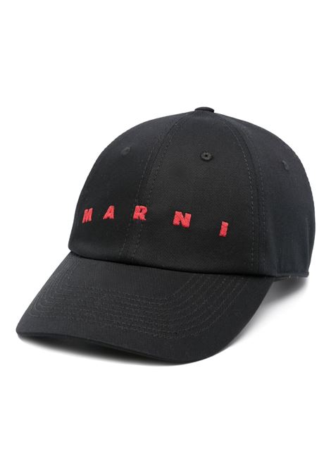 cappello baseball uomo nero MARNI | CLZC0108S0 UTC31100N99